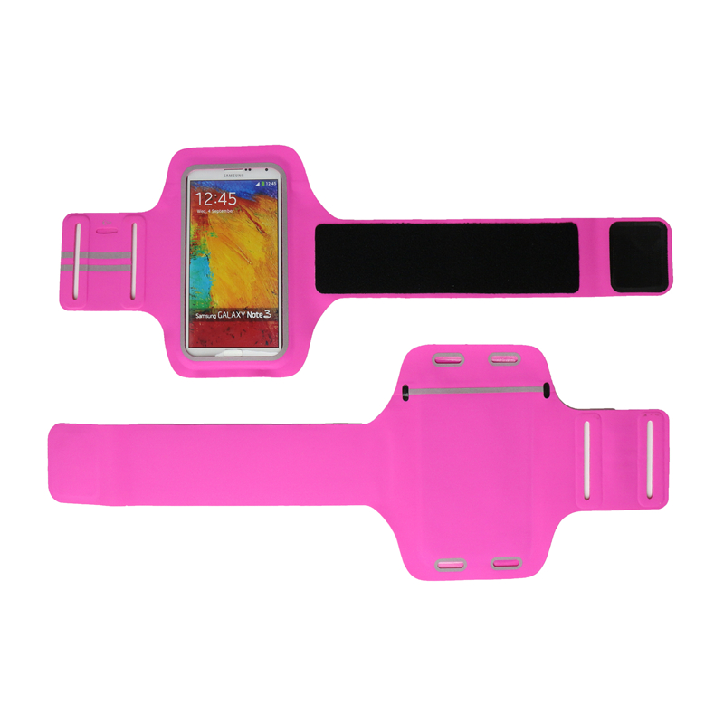 Rose Pink Unisex Sport Running Arm Bag Lycra Mobiltelefon Armband